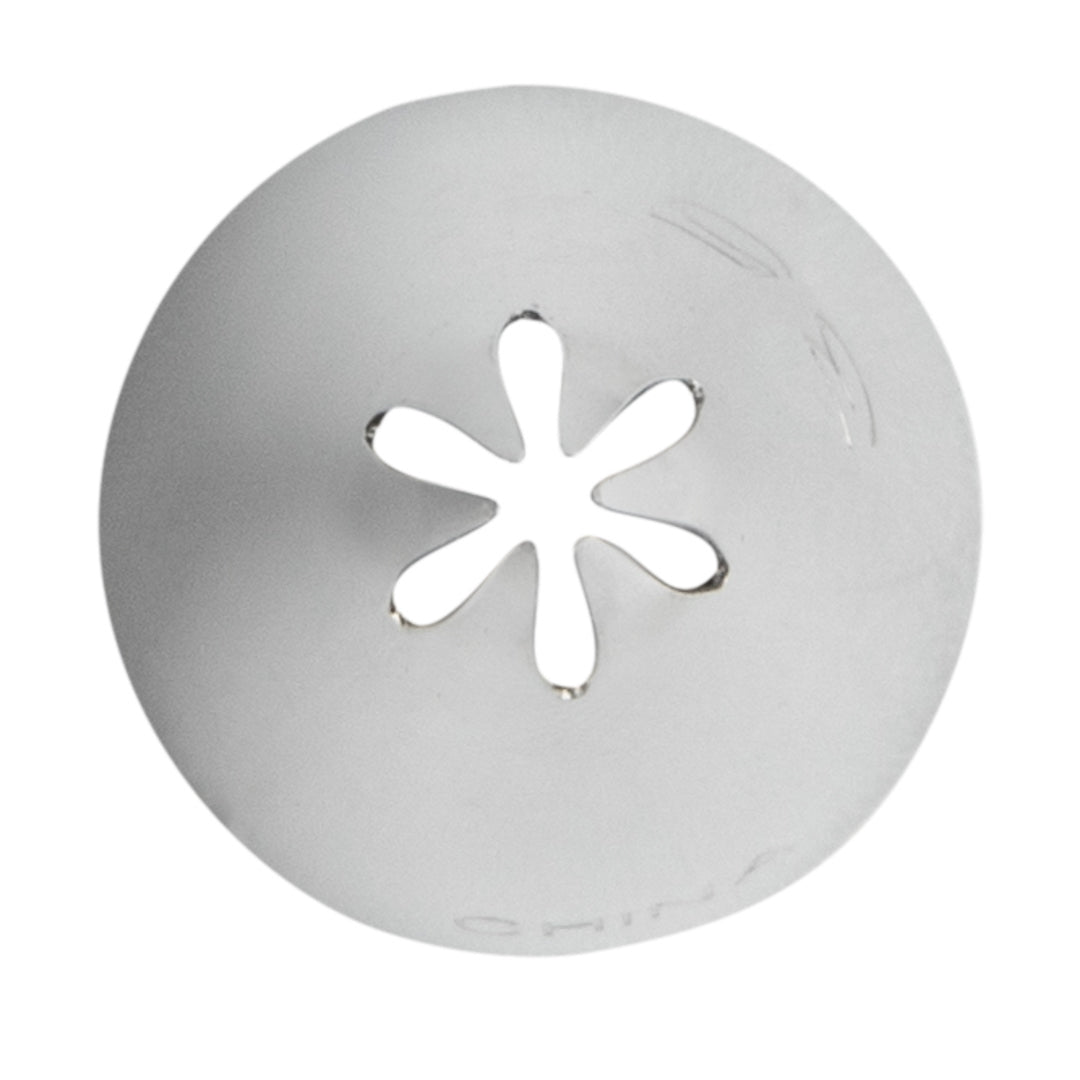Pastry Tek Stainless Steel #129 Drop Flower Piping Tip - 3/4" x 3/4" x 1 1/4" - 1 count box