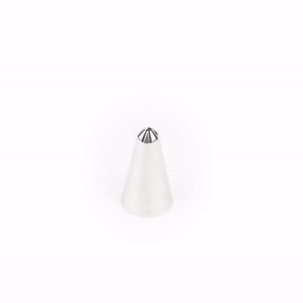 Pastry Tek Stainless Steel #133 Closed Star Piping Tip - 3/4" x 3/4" x 1 1/4" - 1 count box