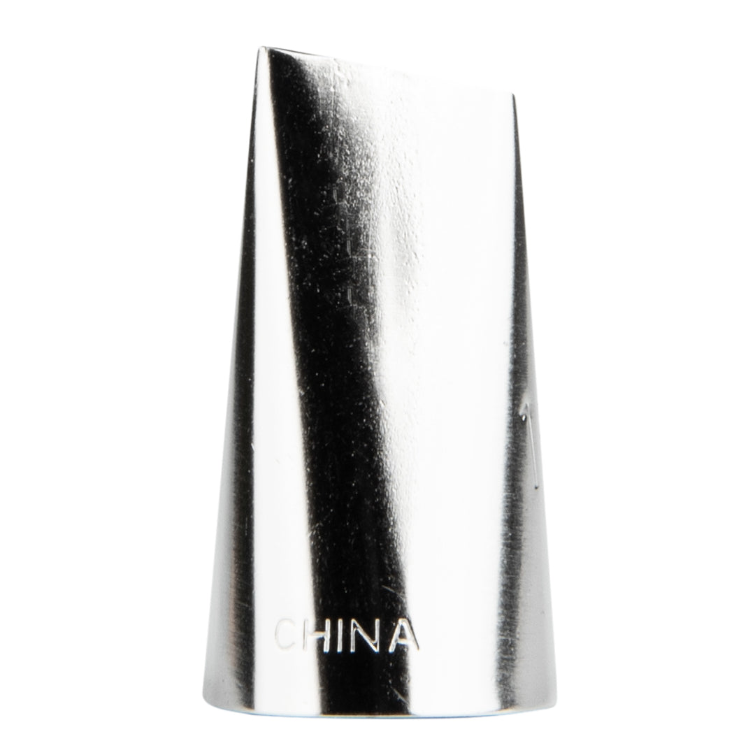 Pastry Tek Stainless Steel #150 Carnation Petal Piping Tip - 3/4" x 3/4" x 1 1/4" - 1 count box