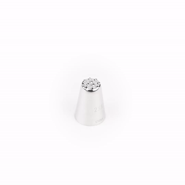 Pastry Tek Stainless Steel #233 Multi Opening Piping TIp - 3/4" x 3/4" x 1" - 1 count box