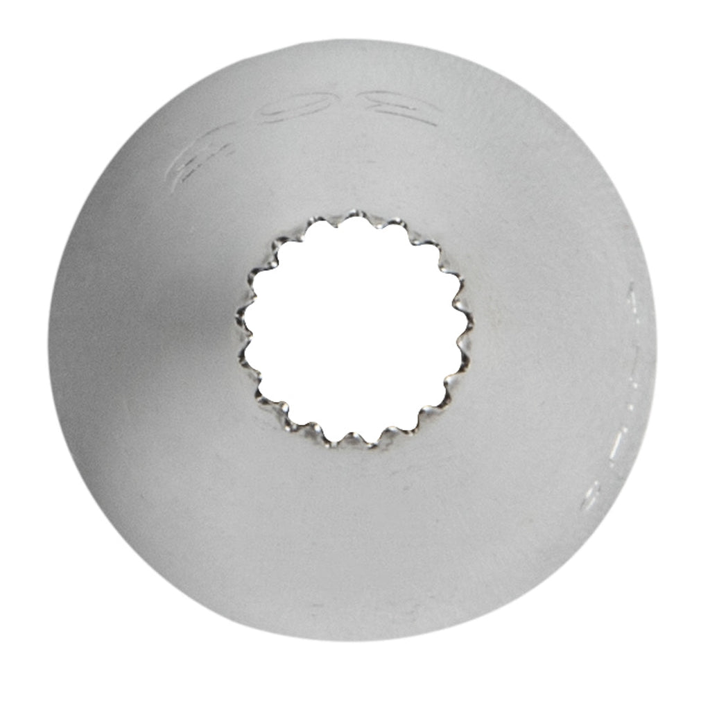 Pastry Tek Stainless Steel #363 Open Star Piping Tip - 3/4" x 3/4" x 1 1/4" - 1 count box