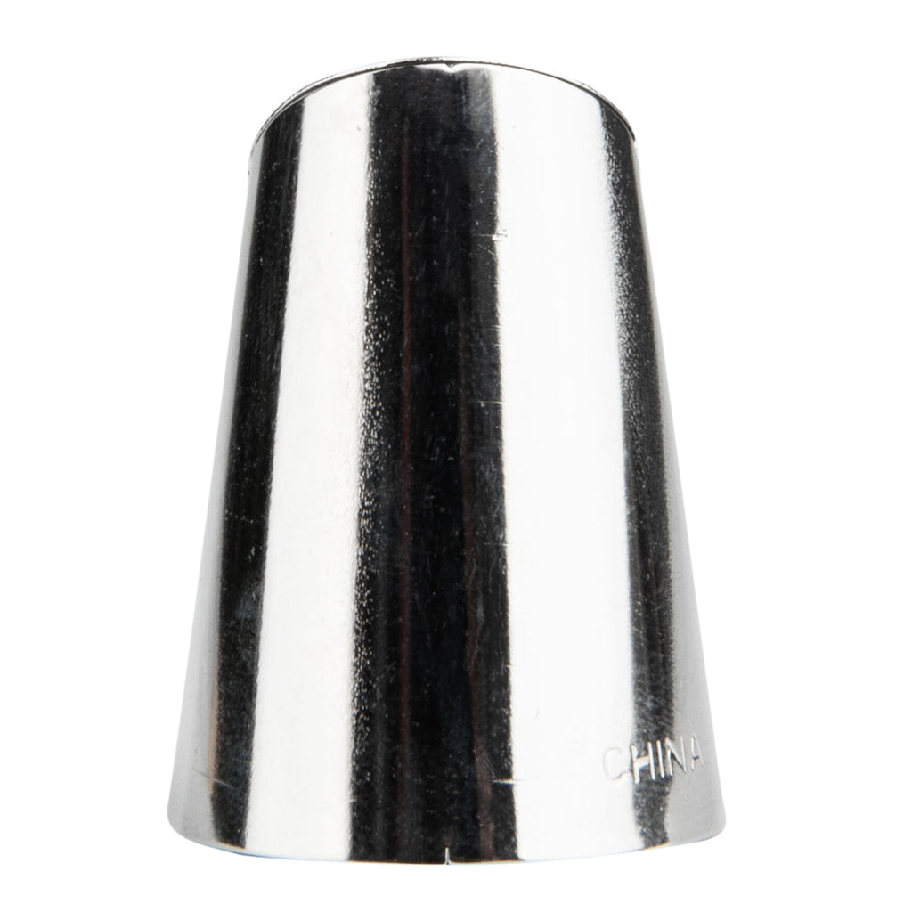 Pastry Tek Stainless Steel #402 Ruffle Piping Tip - 1" x 1" x 1 1/4" - 1 count box