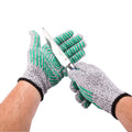 Life Protector Gray Medium Cut-Resistant Gloves - Level 5, Non-Slip, Food Safe - 8 3/4" x 5" - Pair - 1 count box