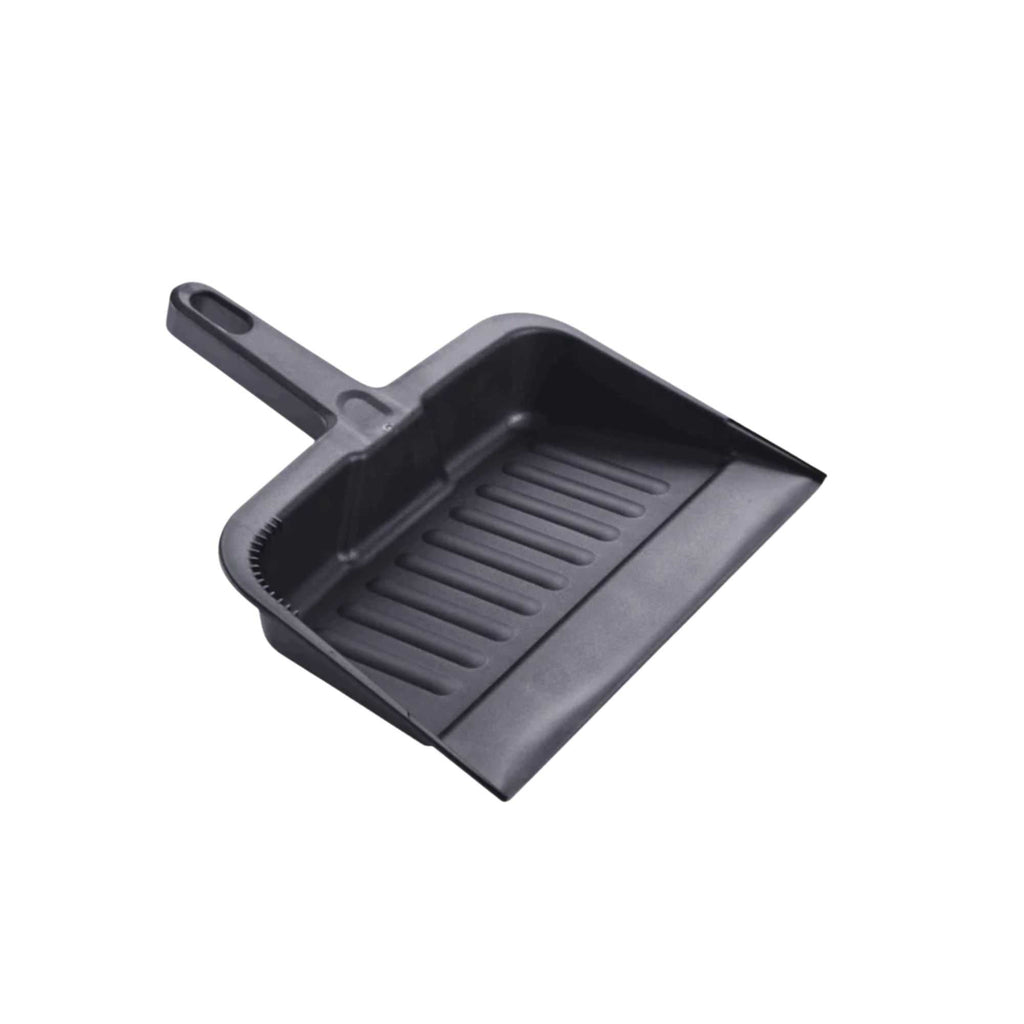 RW Clean Black Plastic Handheld Dustpan - 13" x 12" x 2 3/4" - 1 count box