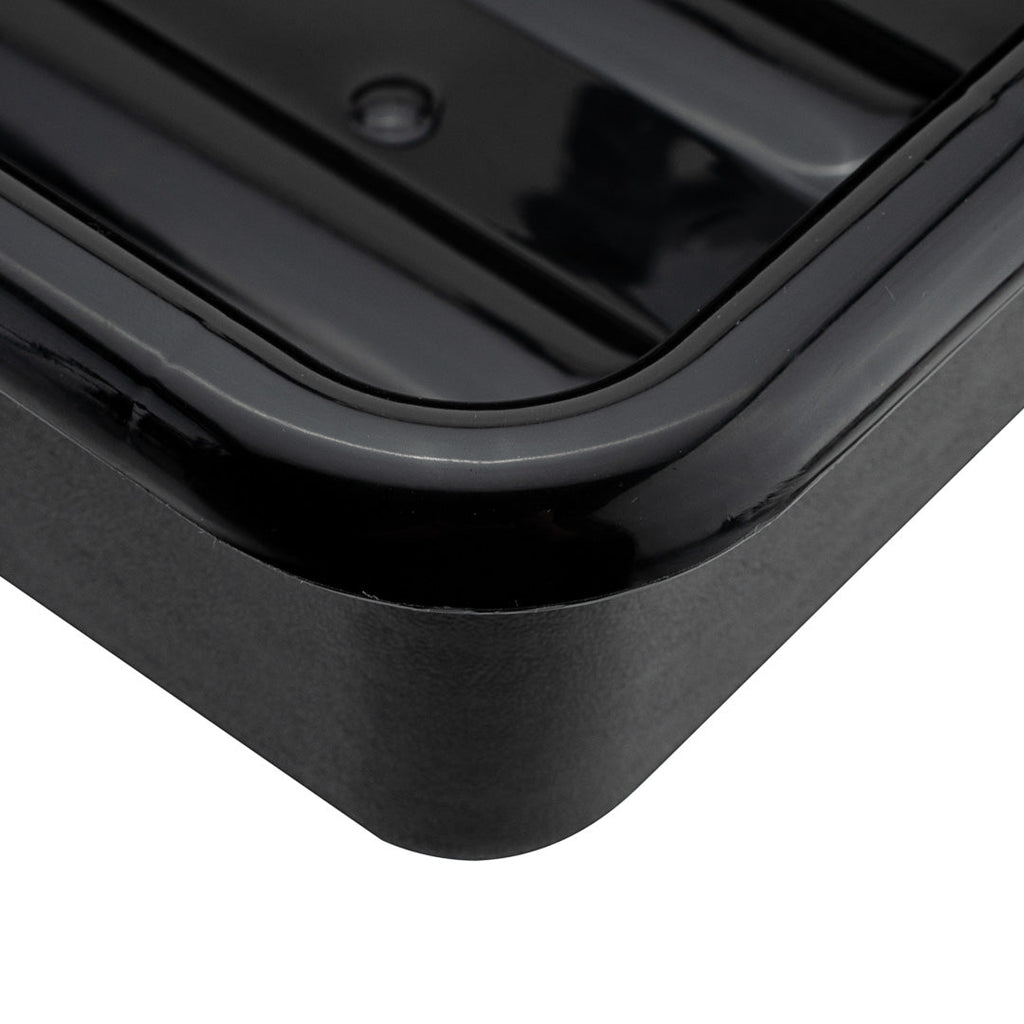 RW Clean Black Plastic Bus Tub - Easy Grip - 21 1/4" x 15 3/4" x 4 3/4" - 1 count box