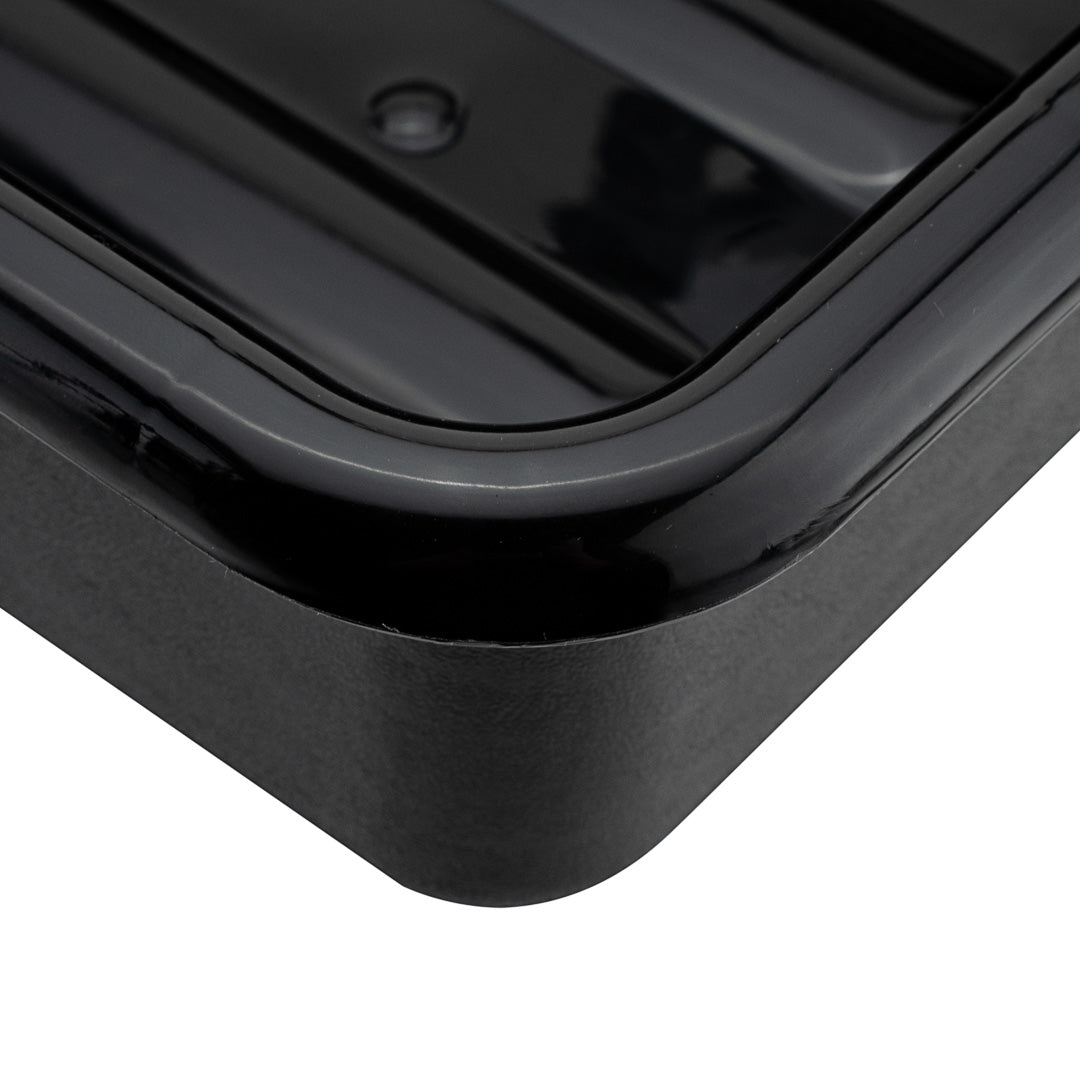 RW Clean Black Plastic Bus Tub - Easy Grip - 21 1/4" x 15 3/4" x 4 3/4" - 1 count box