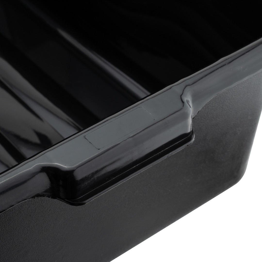 RW Clean Black Plastic Bus Tub - Deep, Easy Grip - 22" x 15 3/4" x 7" - 1 count box