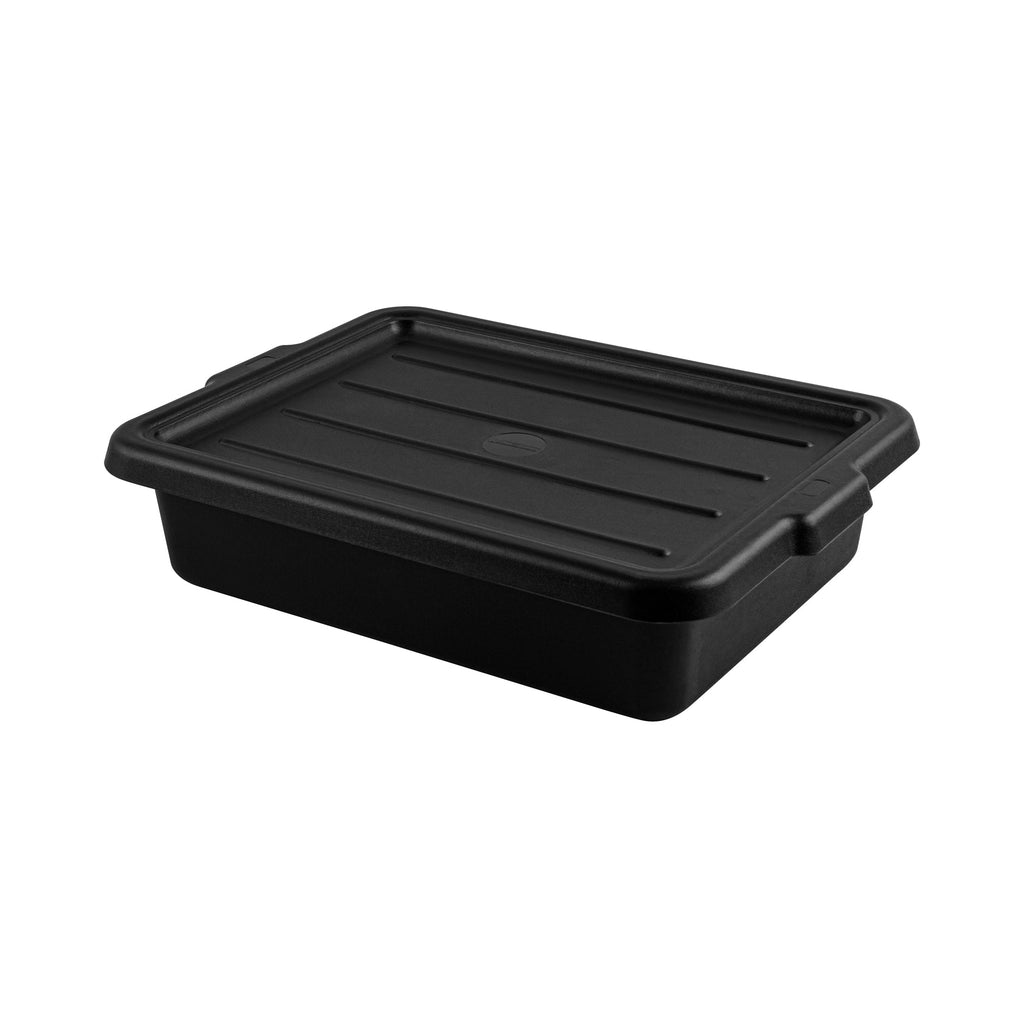 RW Clean Black Plastic Snap-On Lid - Fits Easy Grip Bus Tub - 23 1/4" x 17" x 1" - 1 count box
