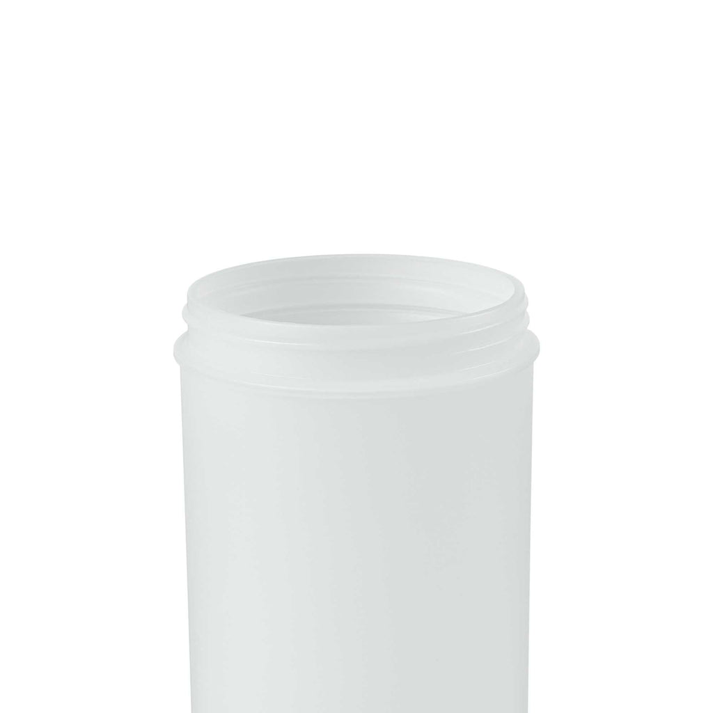 Bar Lux 1 qt Plastic Quick Pour Storage Container Bottle - with Red Spout and Lid - 3 1/2" x 3 1/2" x 13" - 1 count box