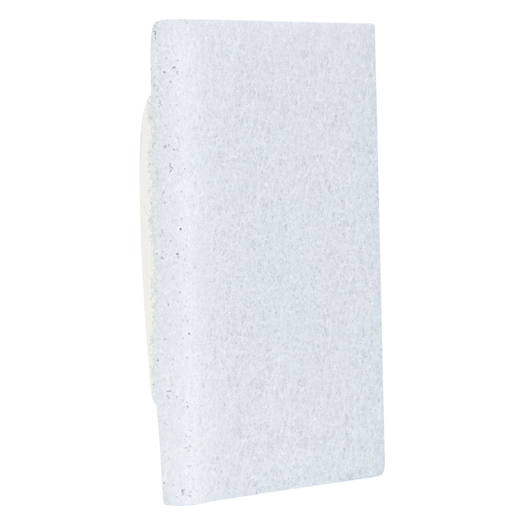 RW Clean White Scouring Pad - Multi-Purpose, Light Duty, with Handle - 6" x 3 1/2" x 3" - 1 count box