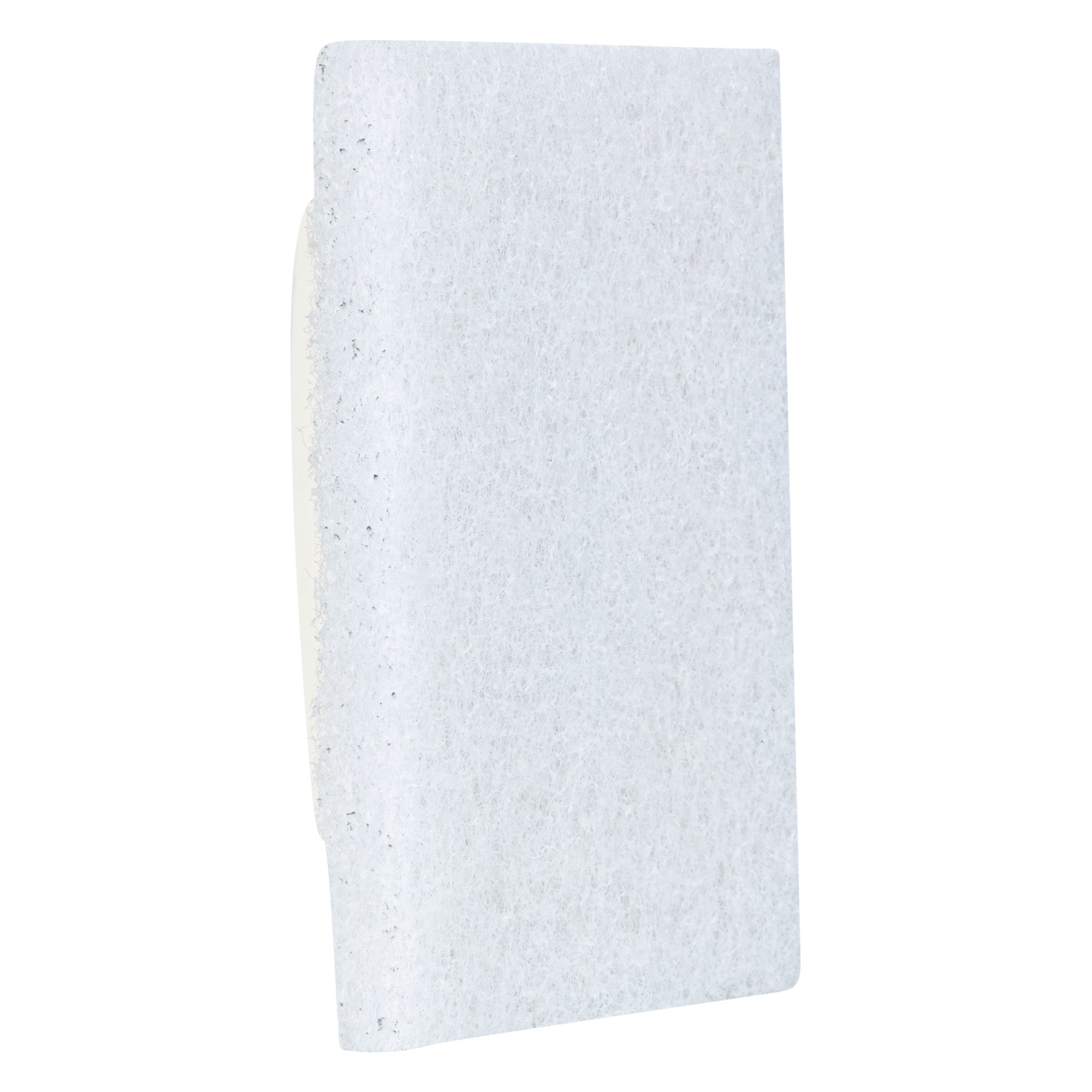 RW Clean White Scouring Pad - Multi-Purpose, Light Duty, with Handle - 6" x 3 1/2" x 3" - 1 count box