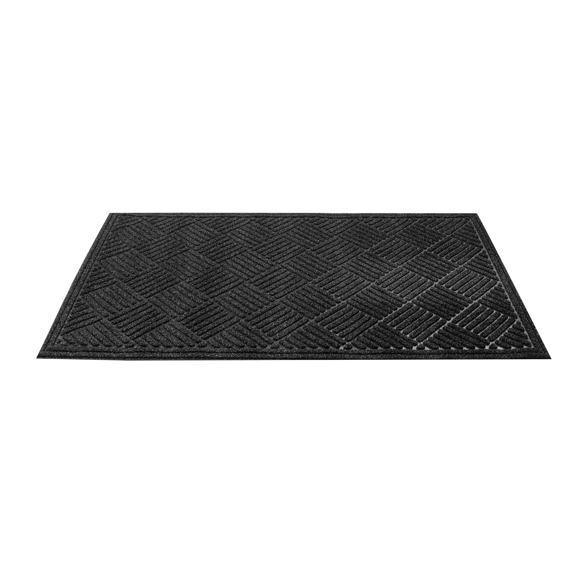 Comfy Feet Black Heavy-Duty Outdoor Floor Mat - Diamond - 60" x 36" - 1 count box