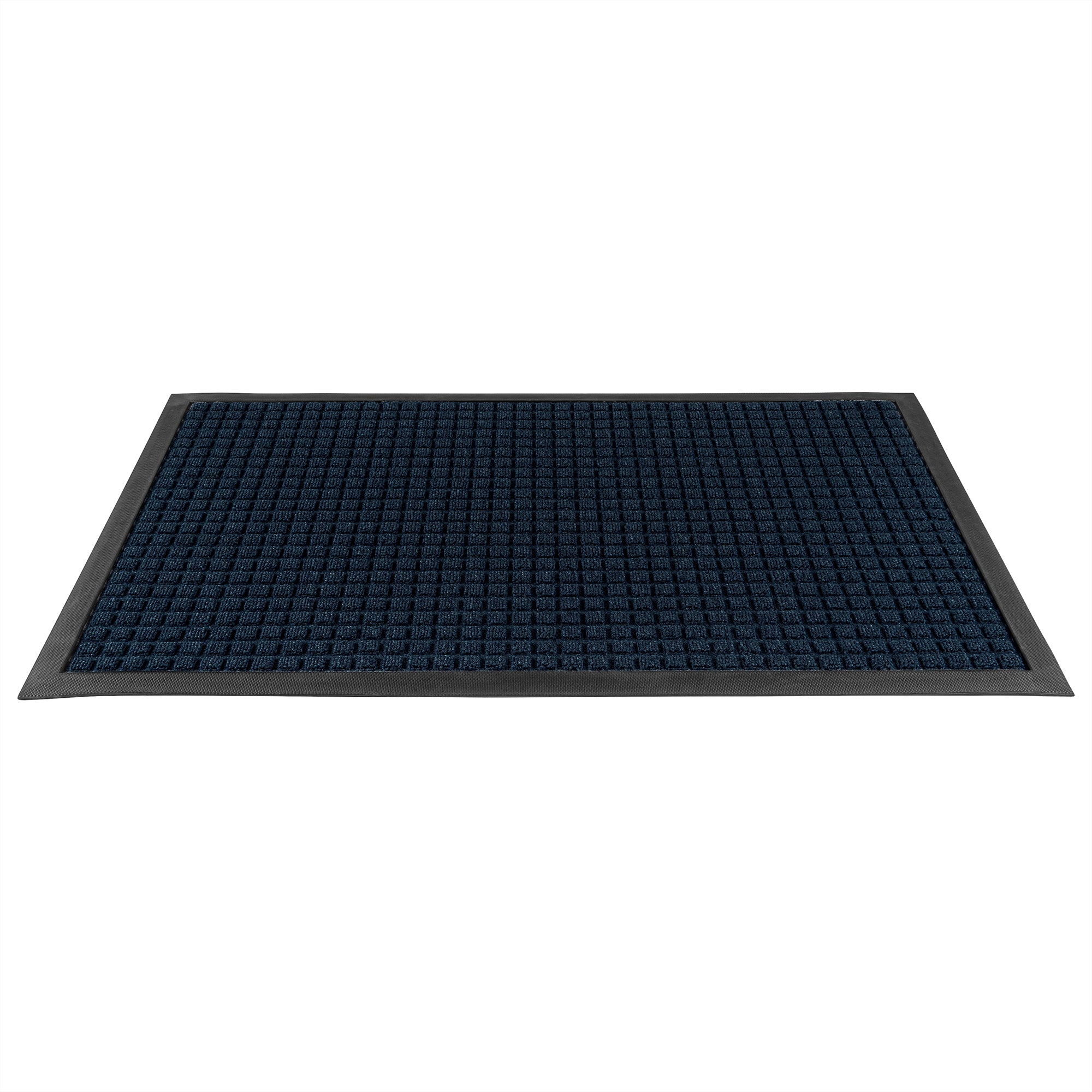 Comfy Feet Blue Heavy-Duty Carpet Floor Mat - Waffle - 36" x 24" - 1 count box