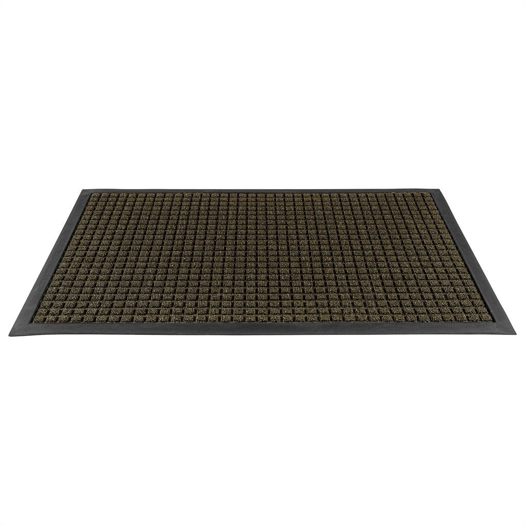 Comfy Feet Brown Heavy-Duty Carpet Floor Mat - Waffle - 36" x 24" - 1 count box