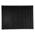 Comfy Feet Black Rubber Floor Mat - Non-Slip - 48" x 36" - 1 count box