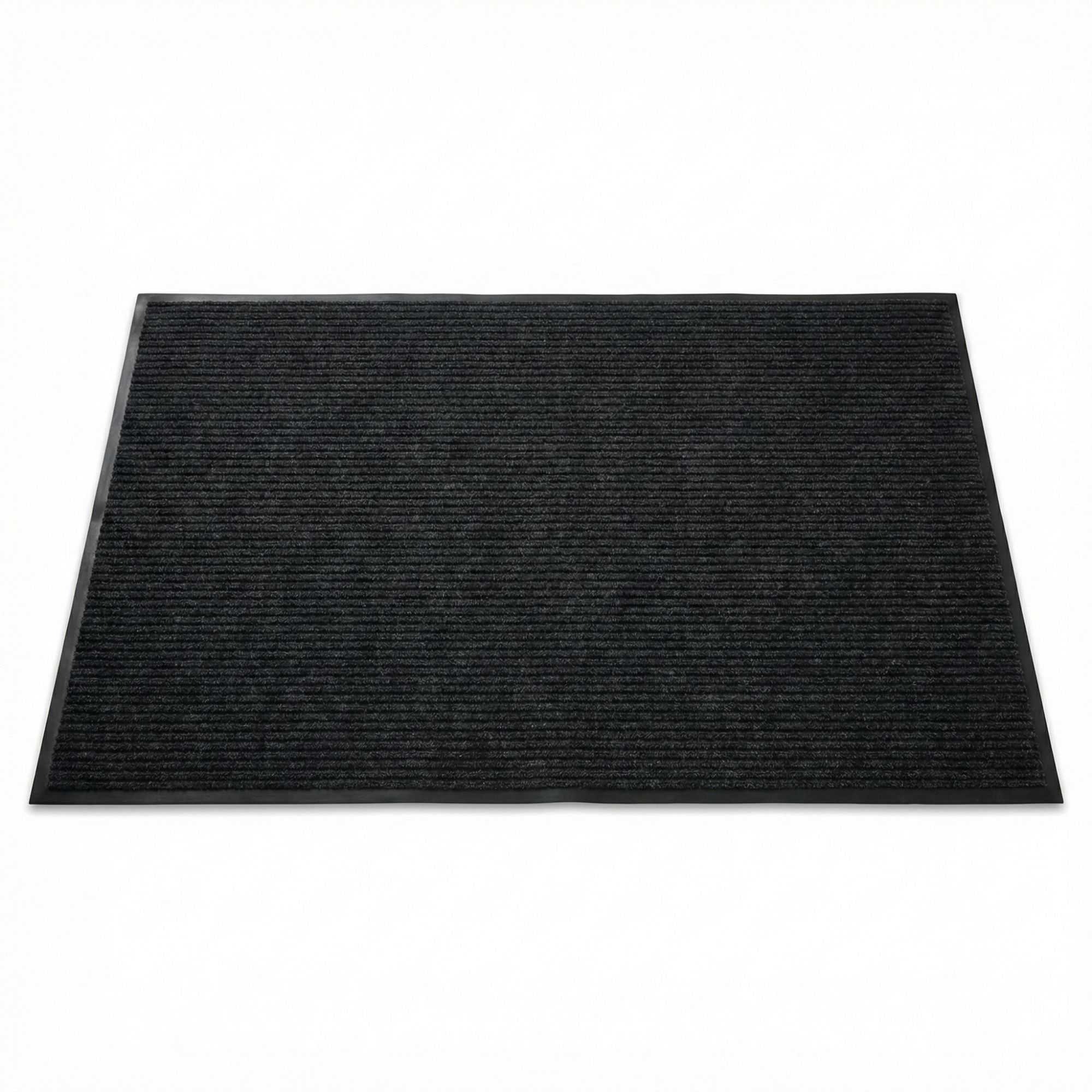 Comfy Feet Black Carpet Floor Mat - Ribbed - 60" x 36" - 1 count box