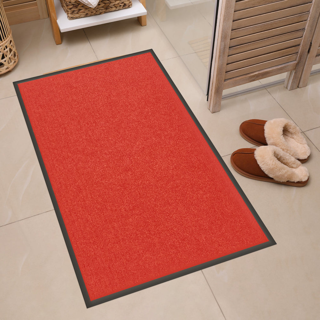 Comfy Feet Red Carpet Floor Mat - Ribbed - 60" x 36" - 1 count box