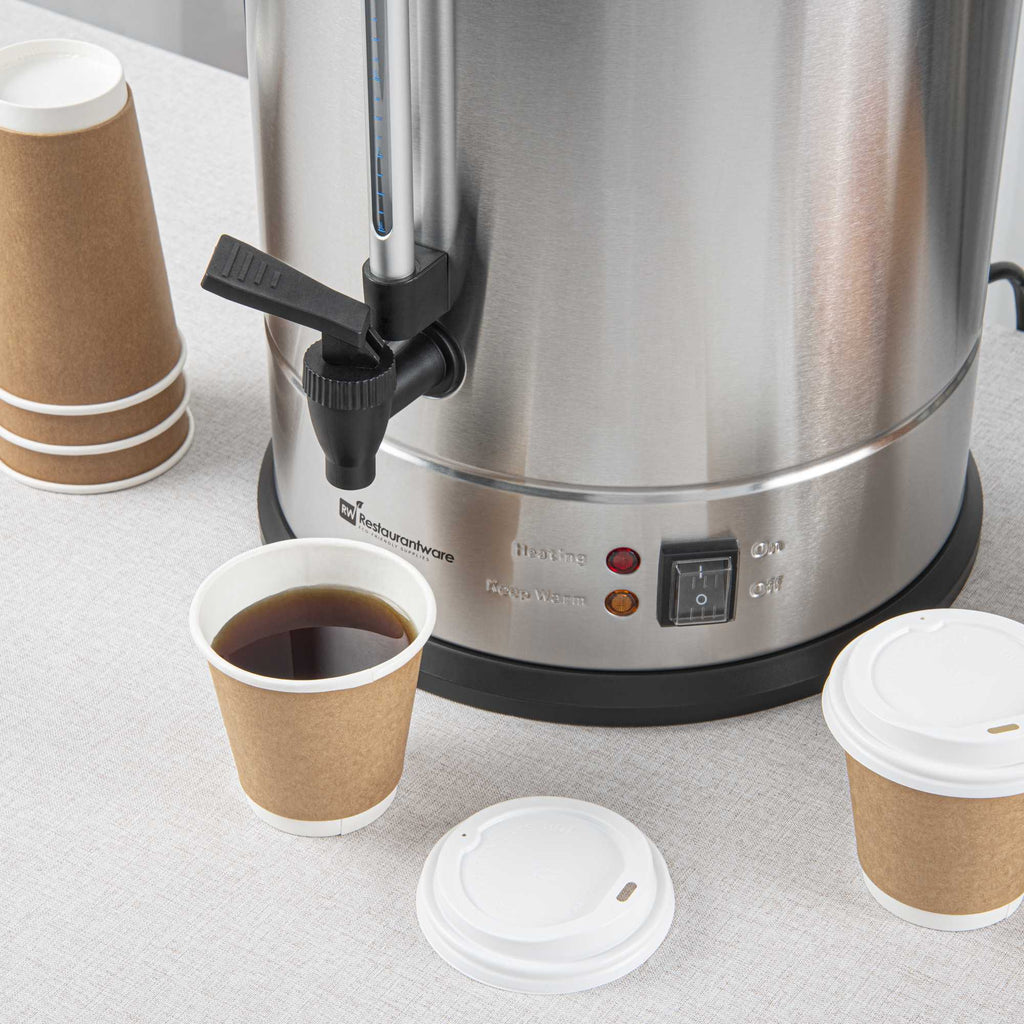 Restpresso Coffee Urn - Silver, Stainless Steel - 1500W, 110 Cup - 1 count box