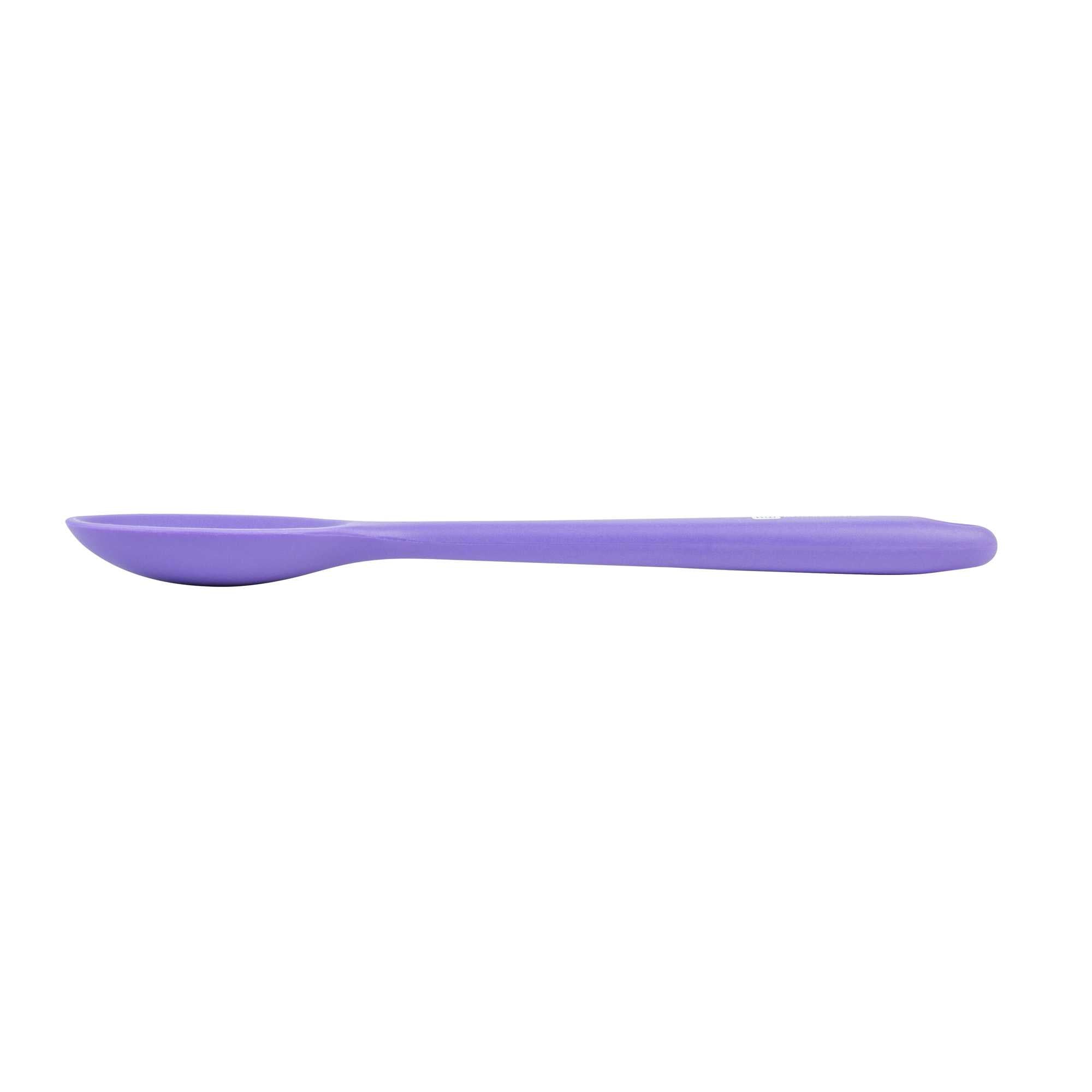 Pastry tek Purple Silicone Mixing Spoon - 10 1/2" x 2 1/4" x 3/4" - 1 count box