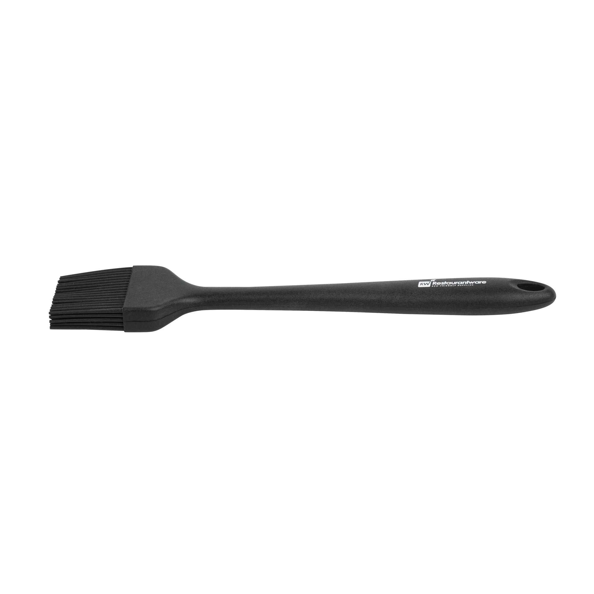 Chef 101 Black Silicone Pastry and Basting Brush - 10 1/4" x 1 3/4" x 3/4" - 1 count box