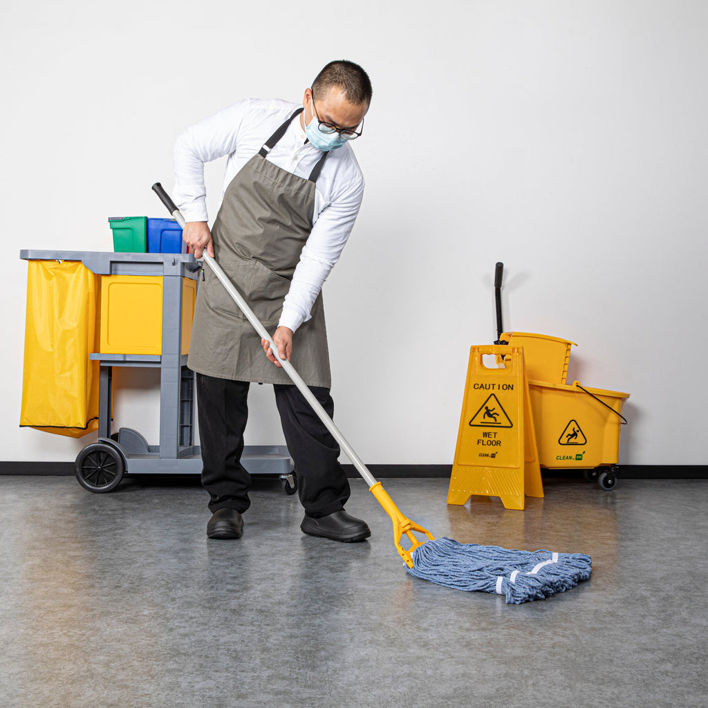 RW Clean Gray Iron Wet Mop Handle - 61" x 7 1/2" x 1 1/2" - 1 count box
