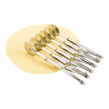 Met Lux Stainless Steel 6-Wheel Pastry Cutter - 2 1/4" Blades - 9 1/2" x 9 1/2" x 2 1/4" - 1 count box