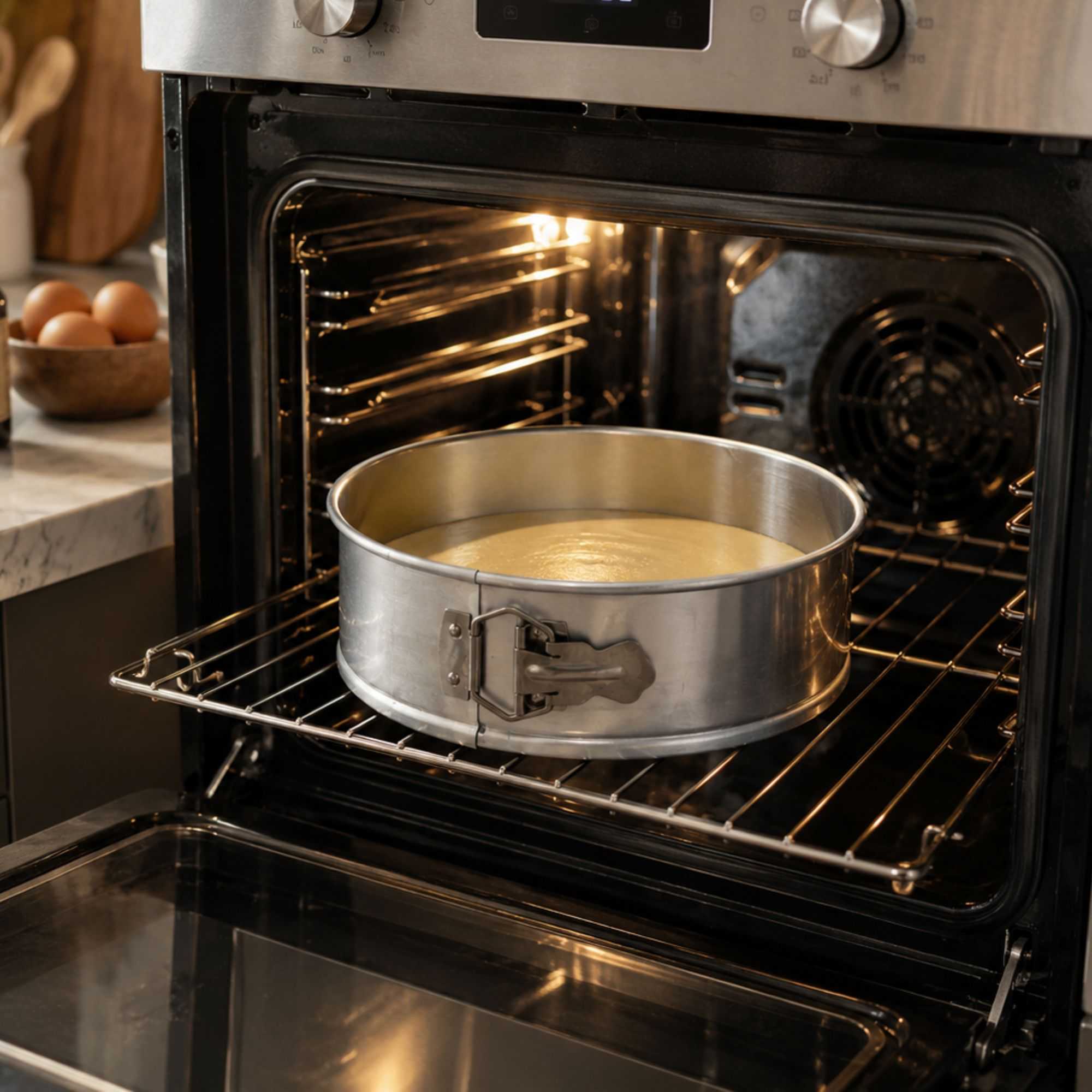 Met Lux 9" Silver Aluminum Springform Cake Pan - 9" x 9" x 3" - 1 count box