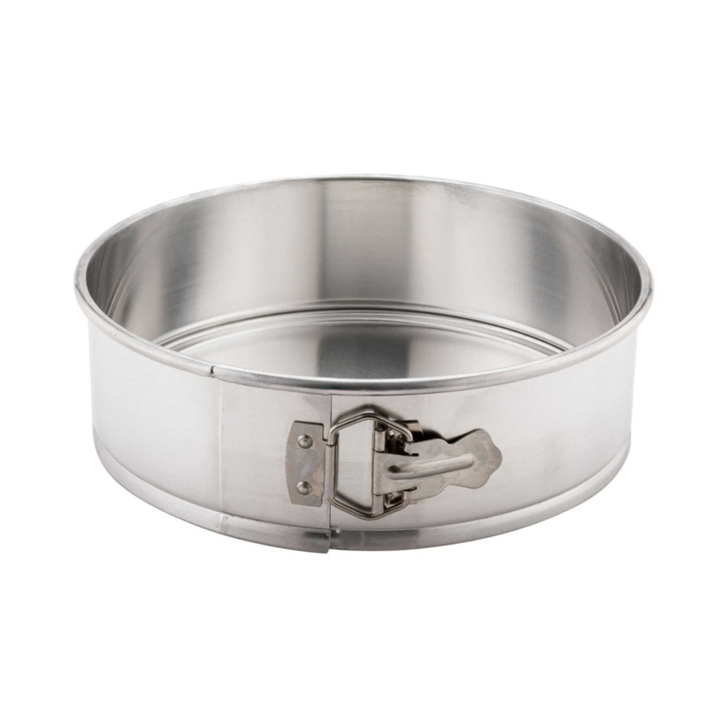 Met Lux 10" Silver Aluminum Springform Cake Pan - 10" x 10" x 3" - 1 count box