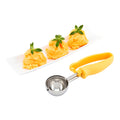 Comfy Grip 1.6 oz Stainless Steel #20 Portion Scoop - with Yellow Ambidextrous Handle - 1 count box