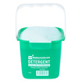 RW Clean 3 Qt Square Green Plastic Cleaning Bucket - with Plastic Handle - 7" x 6 3/4" x 6" - 1 count box