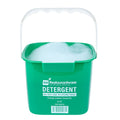 RW Clean 8 Qt Square Green Plastic Cleaning Bucket - with Plastic Handle - 9 3/4" x 9 3/4" x 7 1/2" - 1 count box