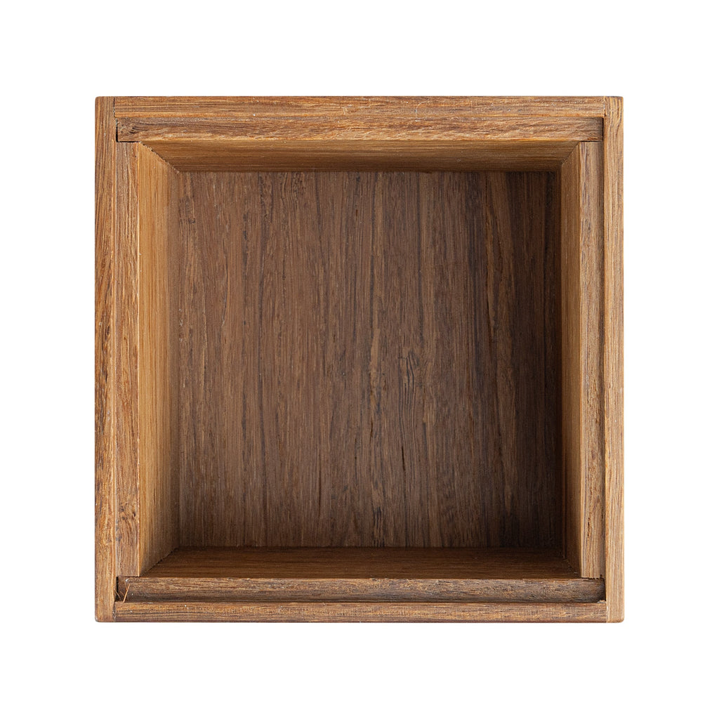 Eco Display Natural Bamboo Condiment Rack Box - 4" x 4" x 3 1/4" - 1 count box