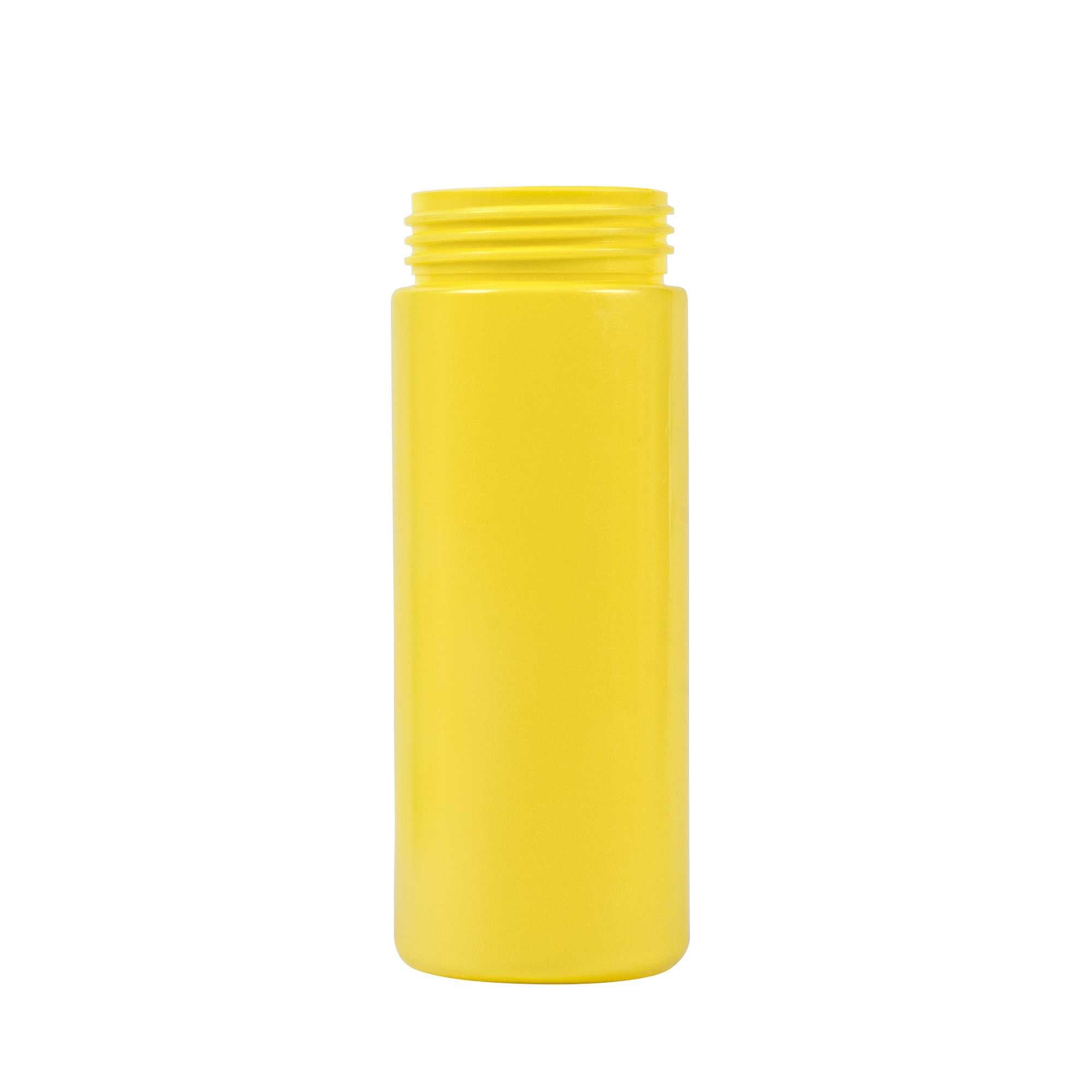 Sauce Tek 12 oz Yellow Plastic Mustard Squeeze Bottle - with Triple Dispersion Tip - 6 count box