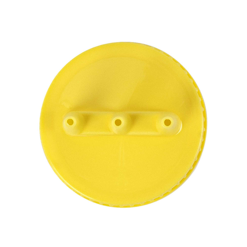 Sauce Tek 12 oz Yellow Plastic Mustard Squeeze Bottle - with Triple Dispersion Tip - 6 count box