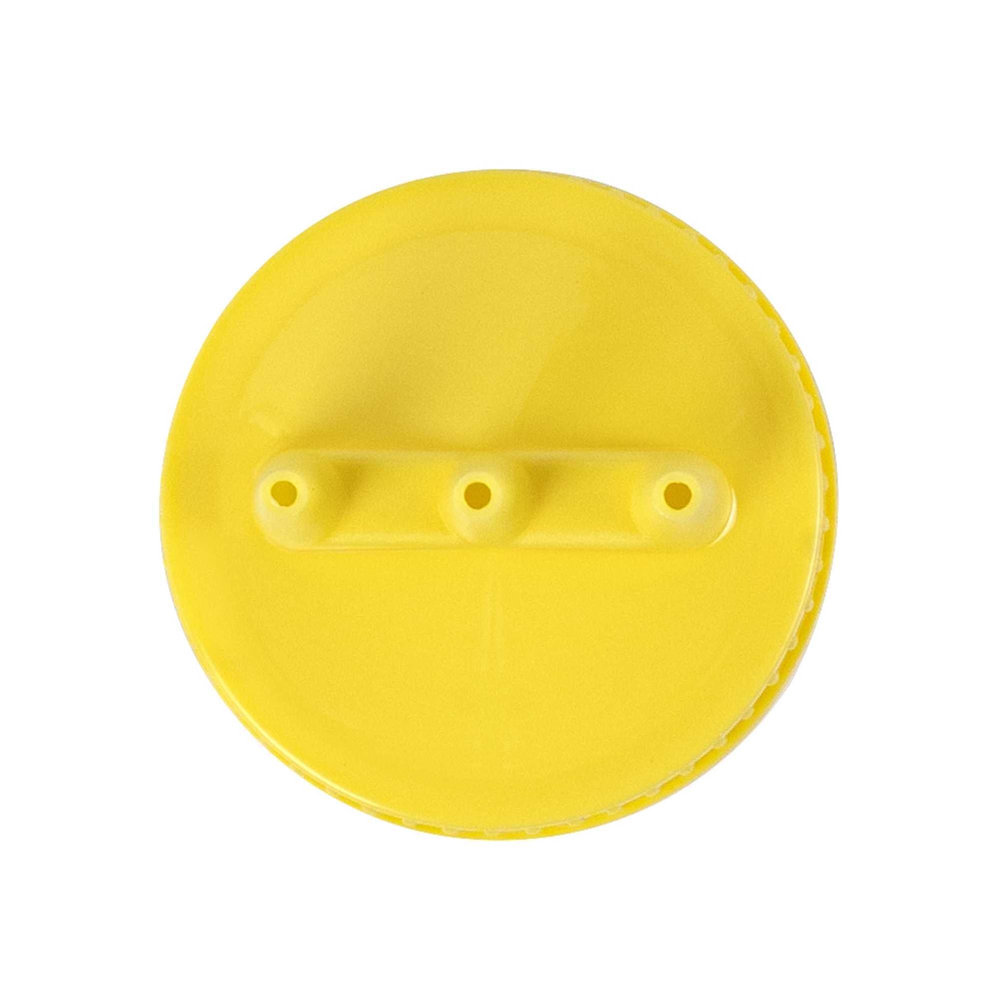 Sauce Tek 12 oz Yellow Plastic Mustard Squeeze Bottle - with Triple Dispersion Tip - 6 count box