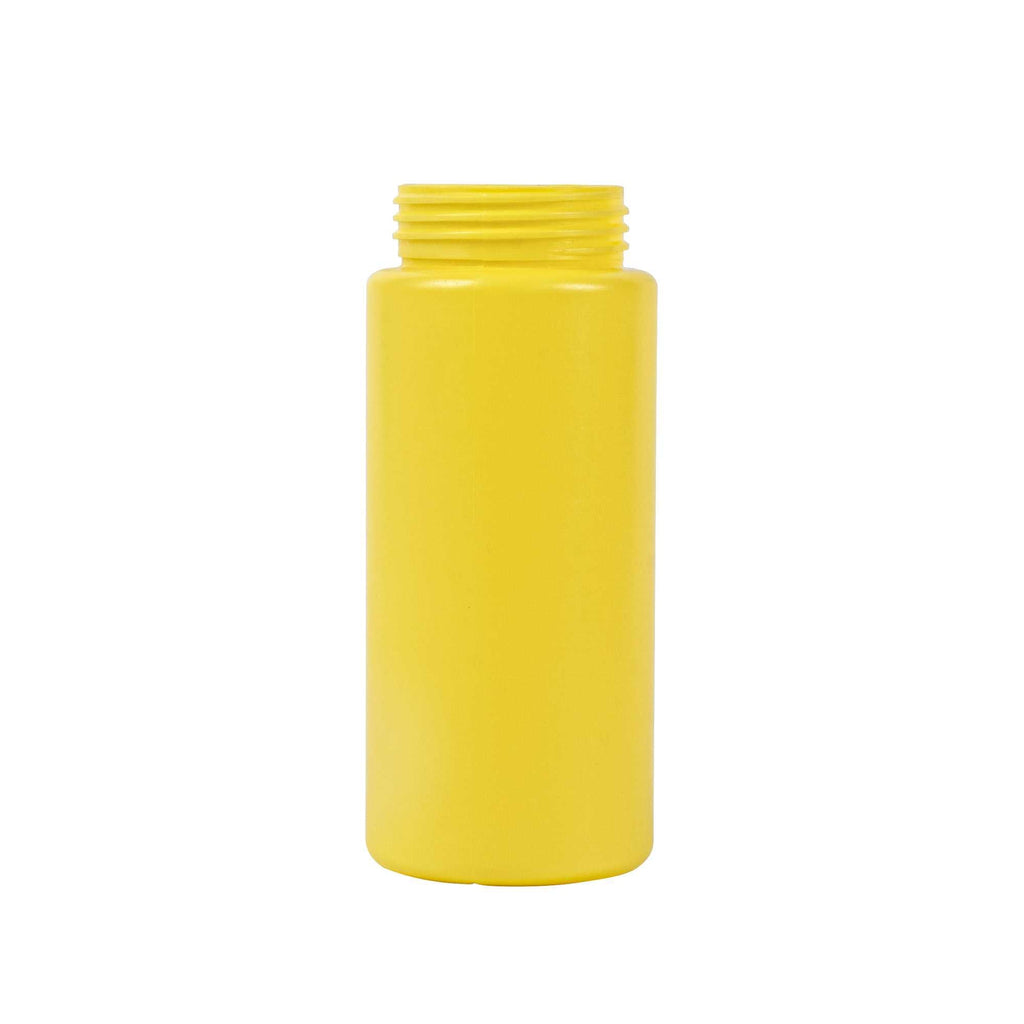 Sauce Tek 16 oz Yellow Plastic Mustard Squeeze Bottle - with Triple Dispersion Tip - 6 count box