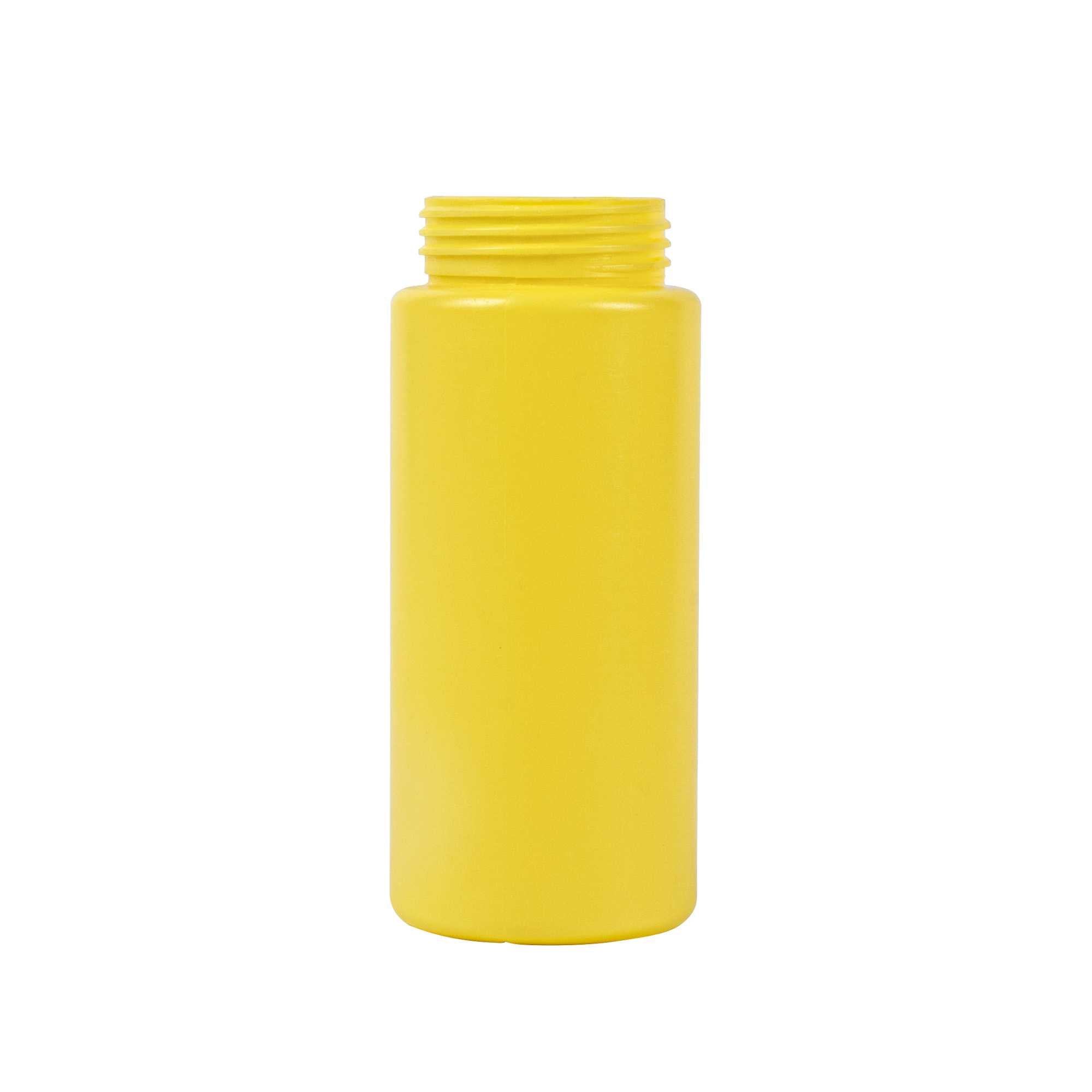 Sauce Tek 16 oz Yellow Plastic Mustard Squeeze Bottle - with Triple Dispersion Tip - 6 count box