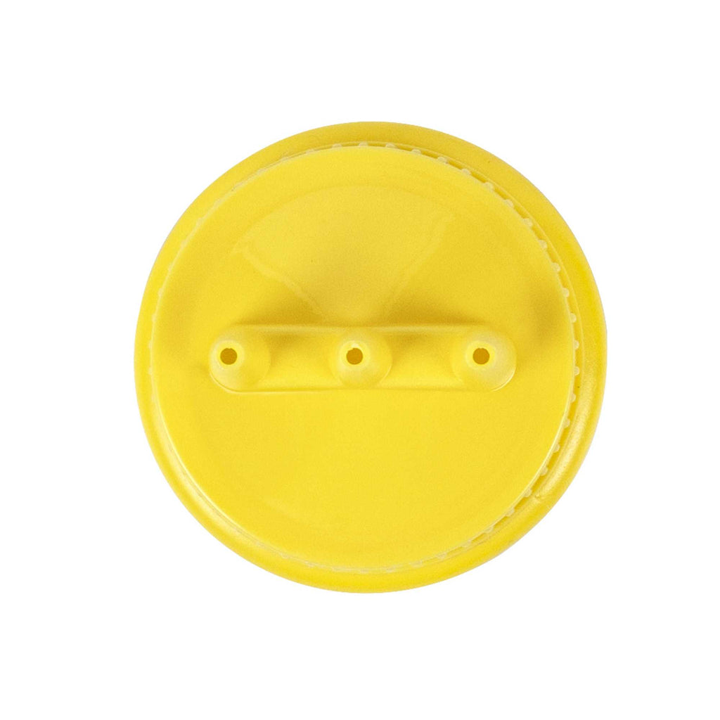 Sauce Tek 16 oz Yellow Plastic Mustard Squeeze Bottle - with Triple Dispersion Tip - 6 count box