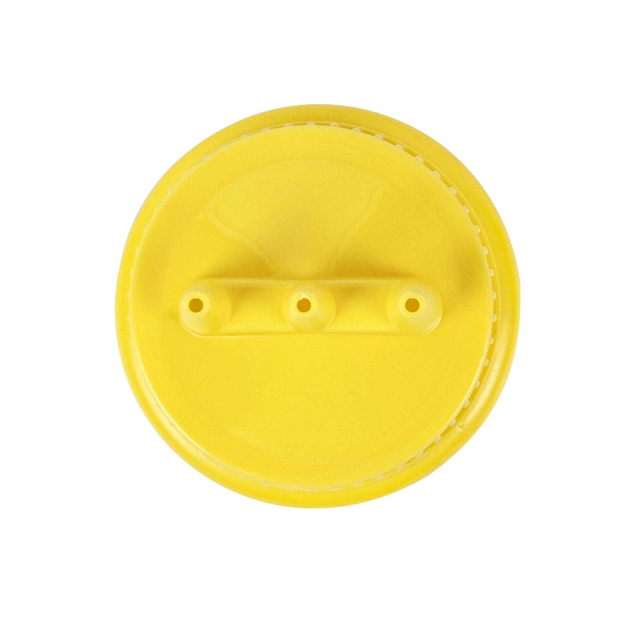 Sauce Tek 16 oz Yellow Plastic Mustard Squeeze Bottle - with Triple Dispersion Tip - 6 count box