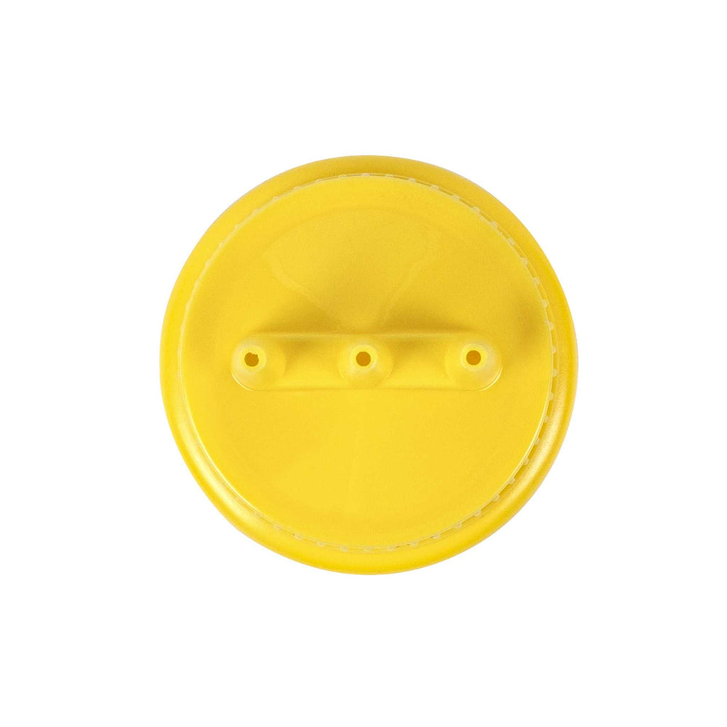 Sauce Tek 24 oz Yellow Plastic Mustard Squeeze Bottle - with Triple Dispersion Tip - 6 count box