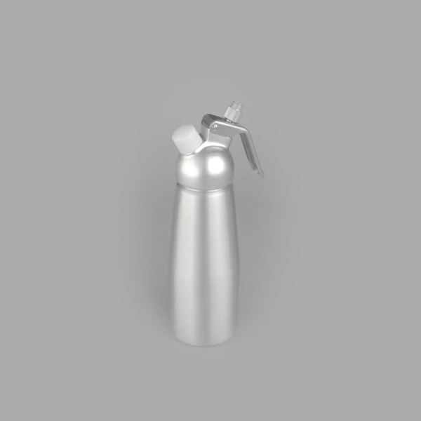 Whip Tek 0.5L Aluminum Whipped Cream Dispenser - with 3 Plastic Decorator Tips - 1 count box