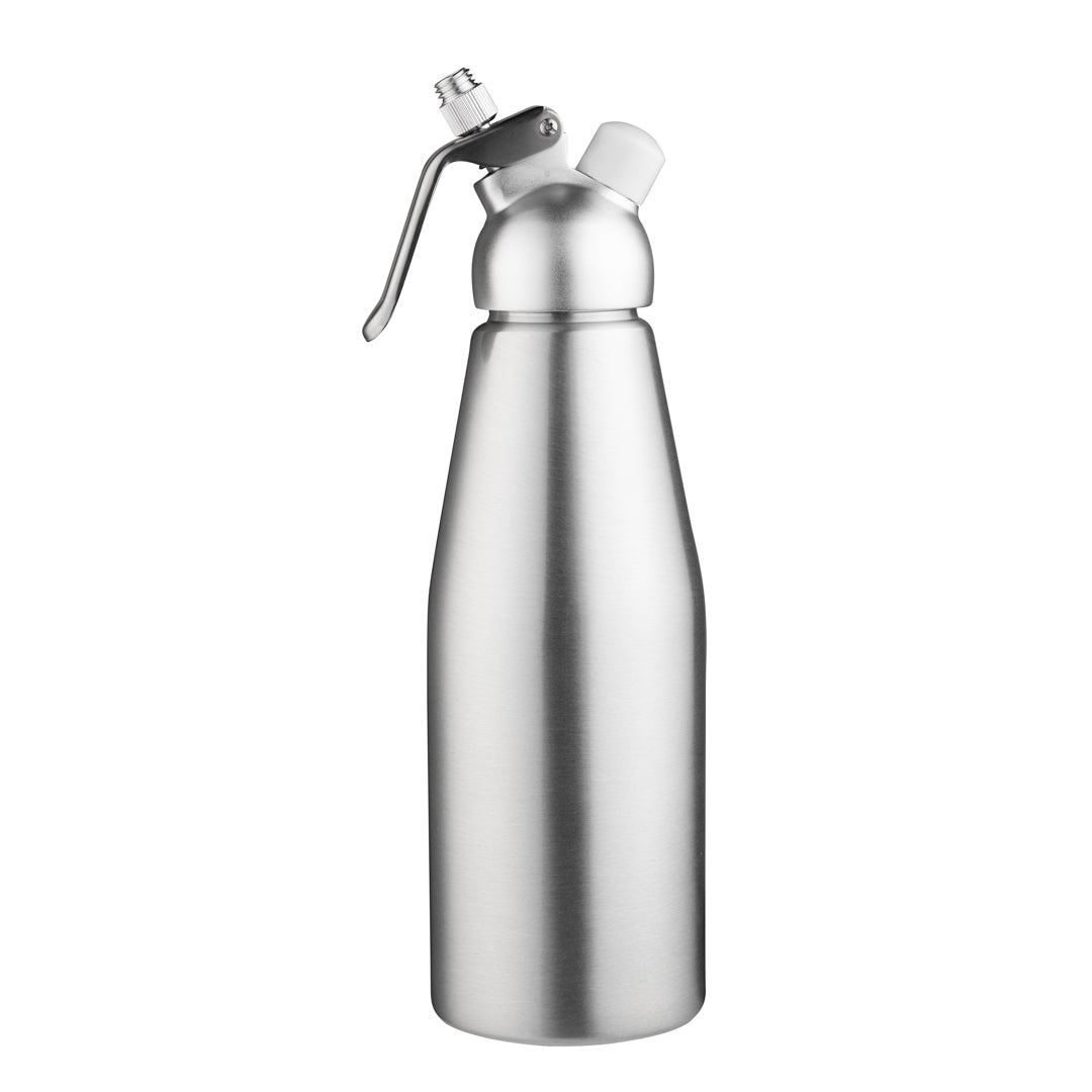 Whip Tek 1L Aluminum Whipped Cream Dispenser - with 3 Plastic Decorator Tips - 1 count box