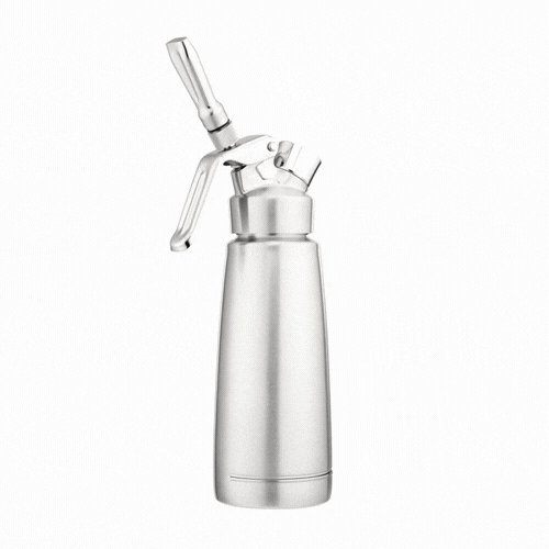 Whip Tek 0.5L Stainless Steel Professional Whipped Cream Dispenser - with 3 Decorator Tips - 1 count box