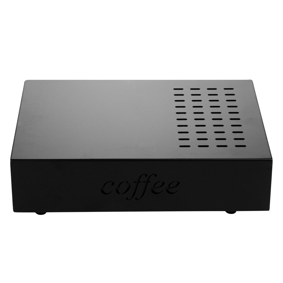 Restpresso Black Stainless Steel Coffee Knock Box Drawer - 13 1/2" x 9 3/4" x 3 3/4" - 1 count box