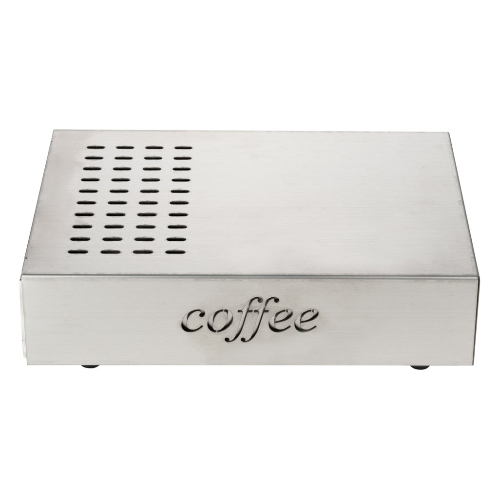 Restpresso Silver Stainless Steel Coffee Knock Box Drawer - 13 1/2" x 9 3/4" x 3 3/4" - 1 count box