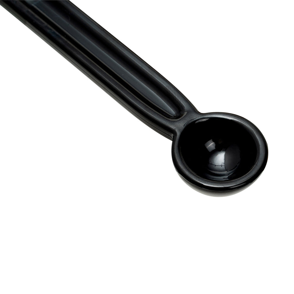 Restpresso Black Plastic Cleaning Brush and Spoon - for Espresso Machines - 8 3/4" x 1 1/4" x 1 1/4" - 1 count box