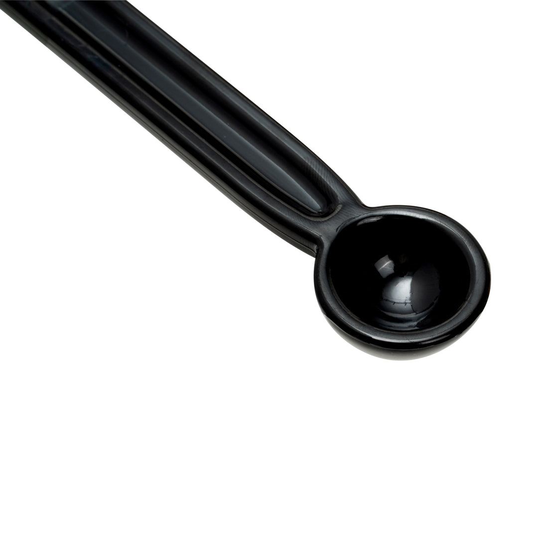 Restpresso Black Plastic Cleaning Brush and Spoon - for Espresso Machines - 8 3/4" x 1 1/4" x 1 1/4" - 1 count box