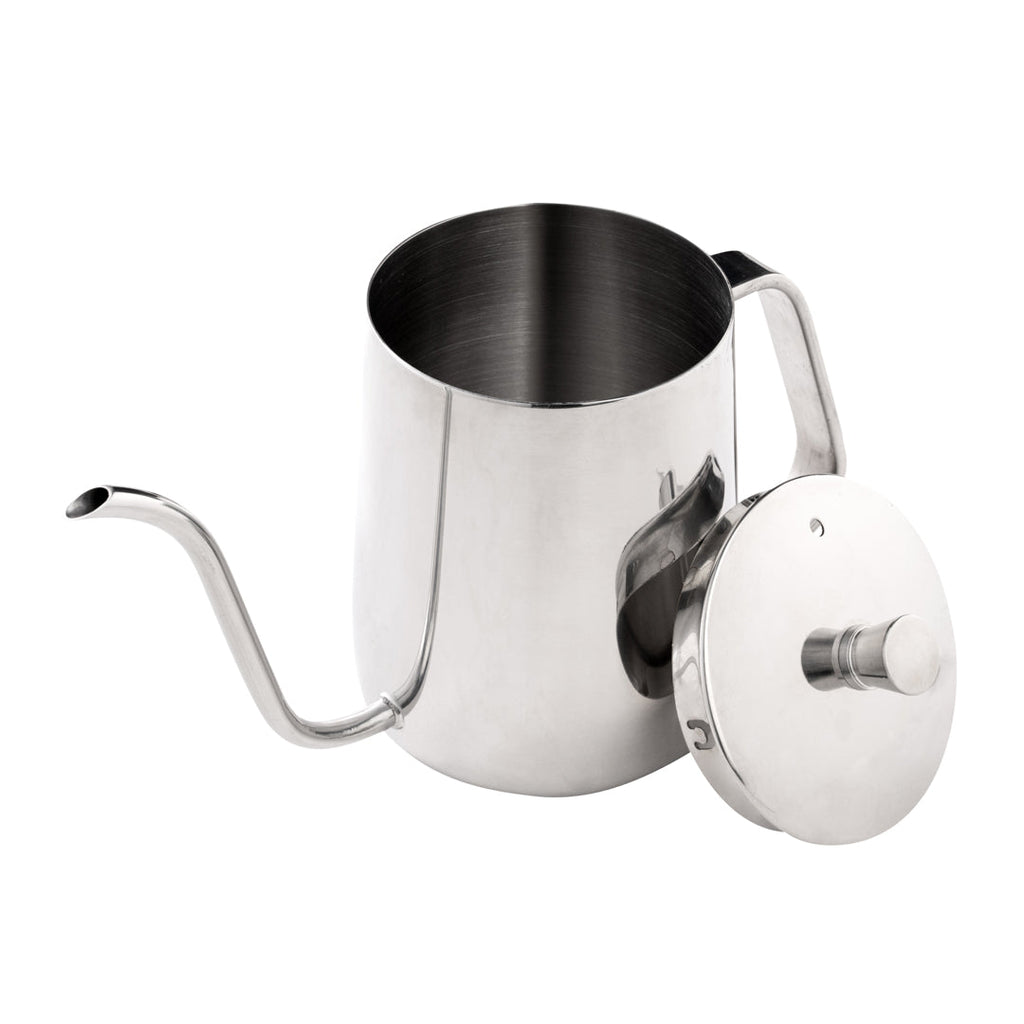Restpresso 20 oz Stainless Steel Pour Over / Gooseneck Kettle - 8 3/4" x 3 1/2" x 5 1/2" - 1 count box