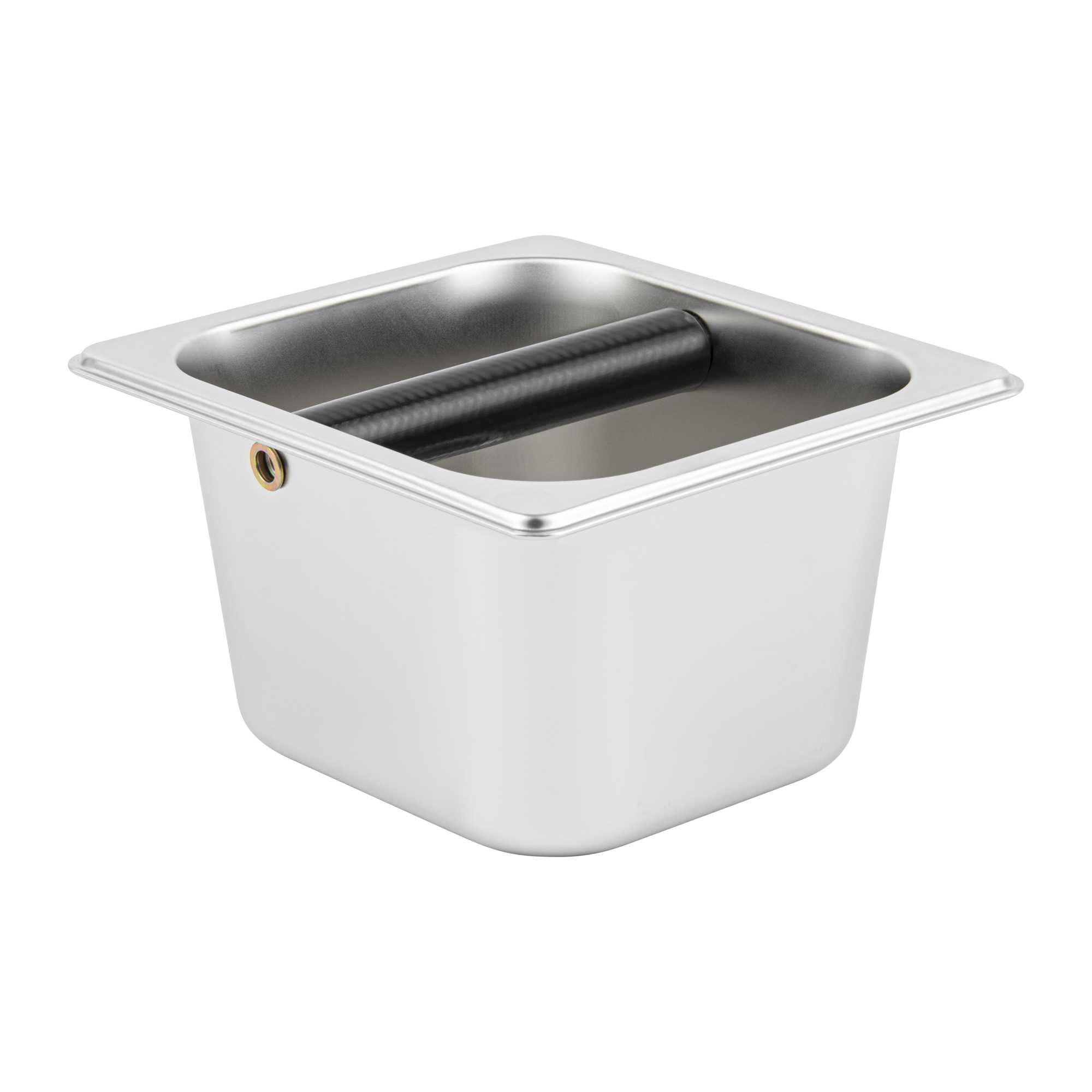 Restpresso Stainless Steel Coffee / Espresso Knock Box - 7" x 6 1/2" x 4" - 1 count box