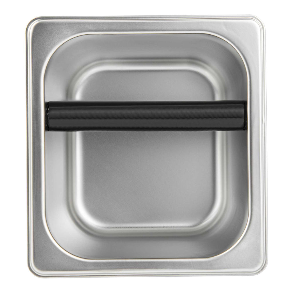 Restpresso Stainless Steel Coffee / Espresso Knock Box - 7" x 6 1/2" x 4" - 1 count box
